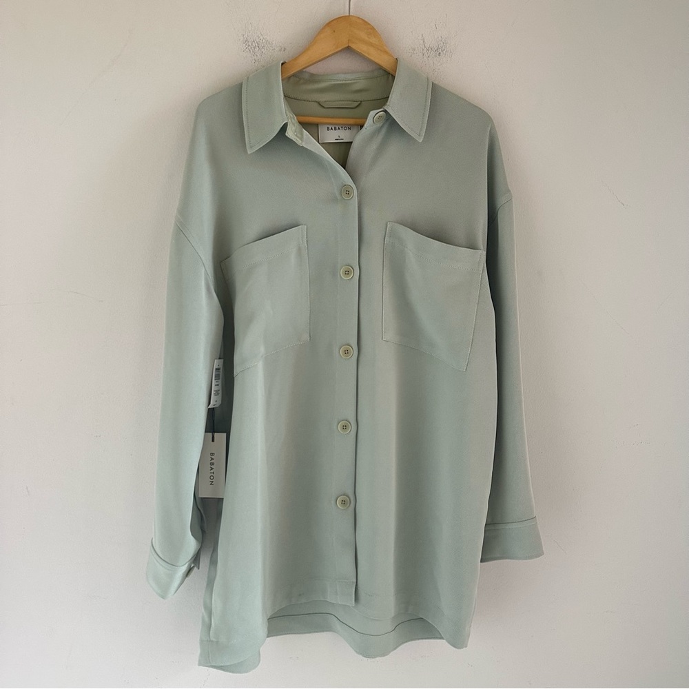 NWT Aritzia Babaton Borna Shirt Jacket Relaxed Fit Size L